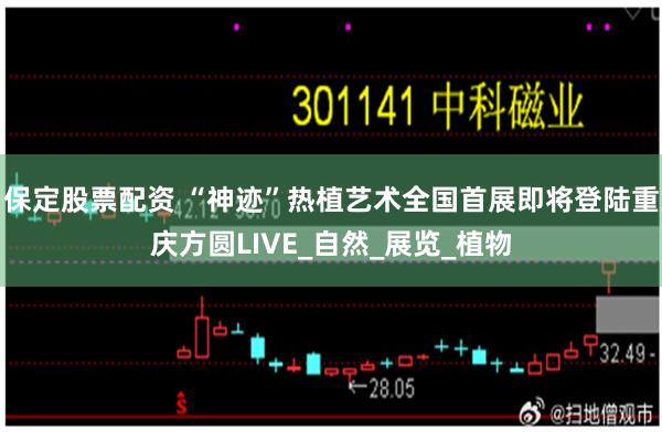 保定股票配资 “神迹”热植艺术全国首展即将登陆重庆方圆LIVE_自然_展览_植物