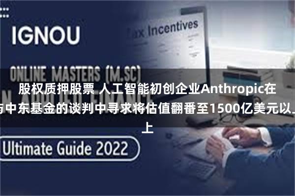 股权质押股票 人工智能初创企业Anthropic在与中东基金的谈判中寻求将估值翻番至1500亿美元以上